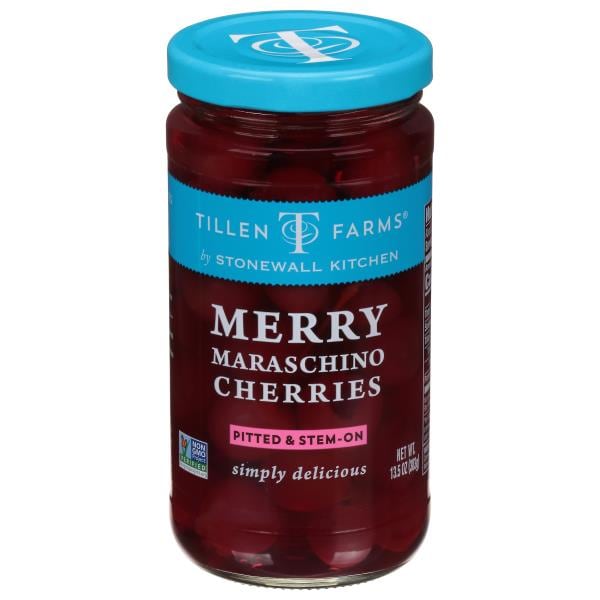 Tillen Farms Cherries, Merry Maraschino, Pitted & Stem-On | Publix