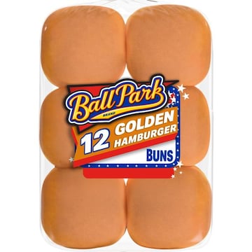 Ball Park Golden Honey Pre-sliced Hamburger Buns, Club Pack, 12 count, 23 oz