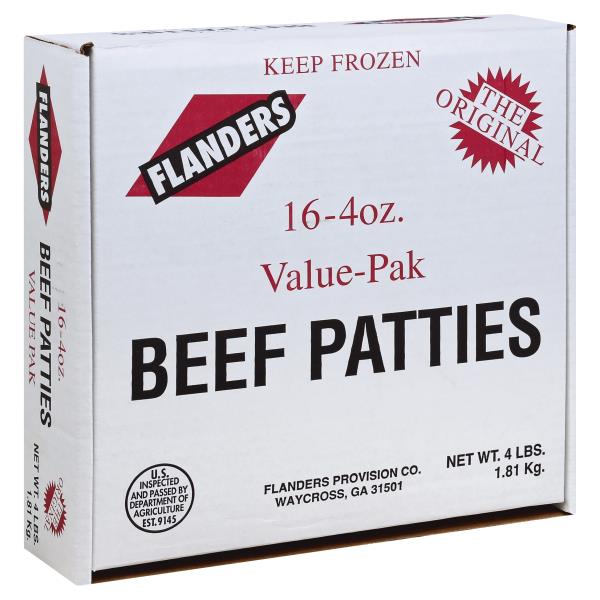 Flanders Beef Patties, Value-Pak | Publix Super Markets