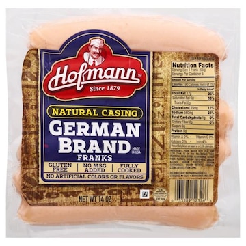 Hofmann Franks, German Brand, Natural Casing