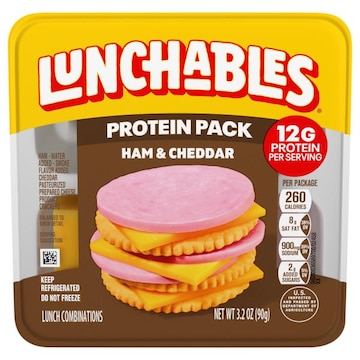 Lunchables Ham & Cheddar Lunch Combinations Protein Pack