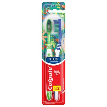 Colgate Plus Toothbrushes, Soft, Value Pack 2