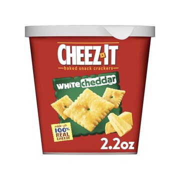 Cheez-It Cheese Crackers White Cheddar, Baked Snack Crackers