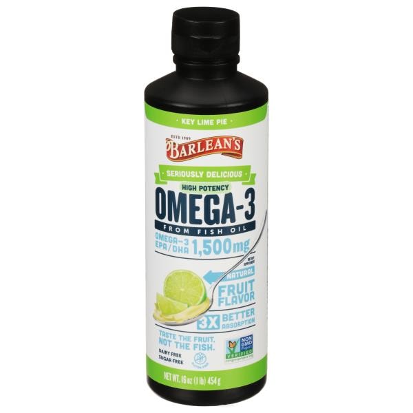 Barlean's Omega3, High Potency, Key Lime Pie Publix Super Markets