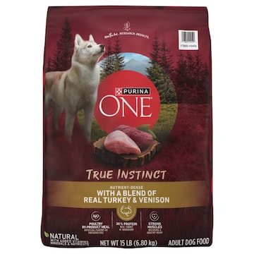 Purina One True Instinct Natural Adult with a Blend of Real Turkey & Venison Dog Food