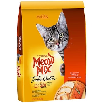 Meow Mix Tender Centers Cat Food, Salmon & White Meat Chicken Flavors