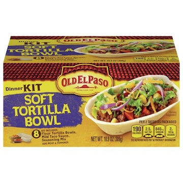 Old El Paso Soft Tortilla Bowl Dinner Kit