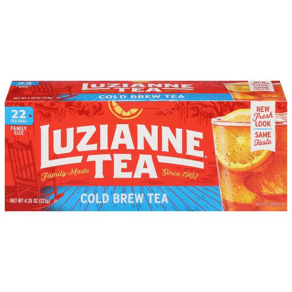 Luzianne Brew Tea, Cold, Family Size, Tea Bags | Publix Super Markets