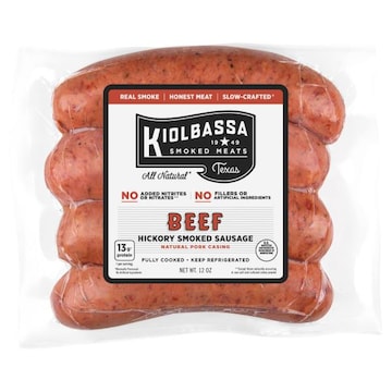 Kiolbassa Beef Hickory Smoked Sausage