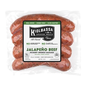 Kiolbassa Jalapeño Beef Hickory Smoked Sausage
