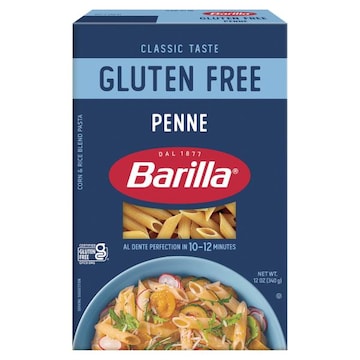 Barilla Gluten Free Penne Pasta - Non-GMO Gluten Free Pasta Made with Blend of Corn & Rice - Vegan Pasta