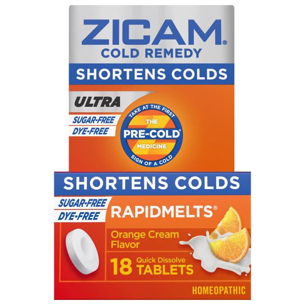 Zicam Rapidmelts Cold Remedy, Sugar-Free, Quick Dissolve Tablets