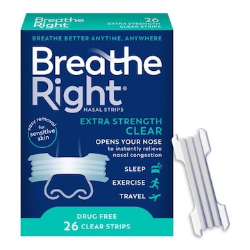 Breathe Right Nasal Strips, Extra Strength Clear