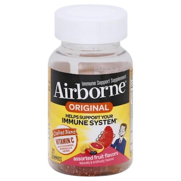 AIRBORNE® Immune Support Supplement, Original, Gummies, Assorted Fruit Flavors