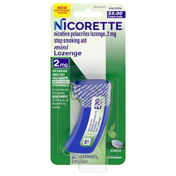 Nicorette Lozenges Peppermint 2 mg Mini Stop Smoking Aid