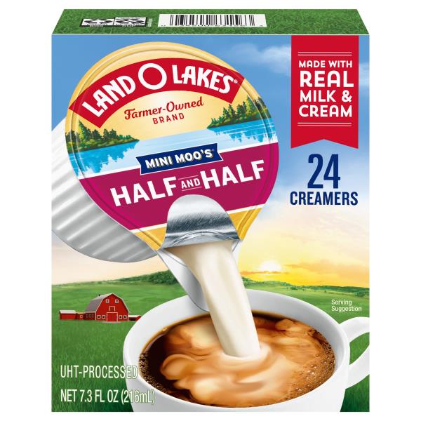 Land O Lakes Mini Moo's Half and Half, Single Serve Dairy Creamers Publix Super Markets