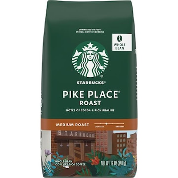 Starbucks Coffee, Whole Bean, Medium Roast, Pike Place Roast