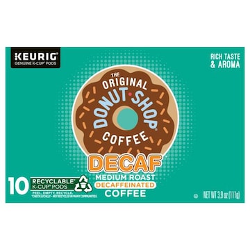 DONUT SHOP Coffee, Medium Roast, Decaf, K-Cup Pods