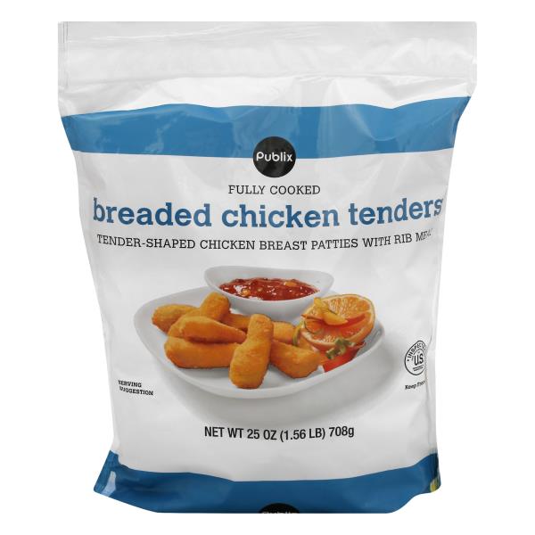 Publix Chicken Tenders, Breaded, Fully Cooked Publix Super Markets