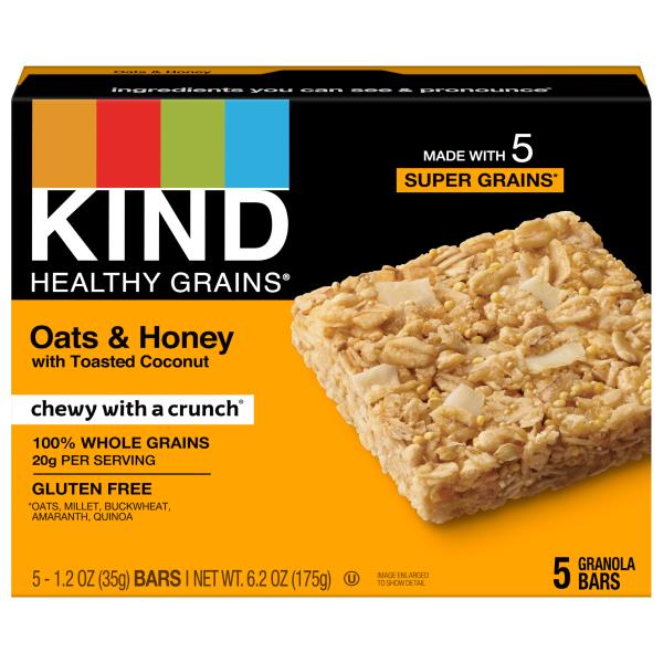Kind Healthy Grains Granola Bars, Oats & Honey Publix Super Markets