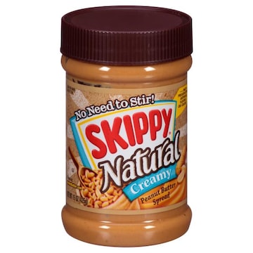Skippy Peanut Butter Spread, Natural, Creamy
