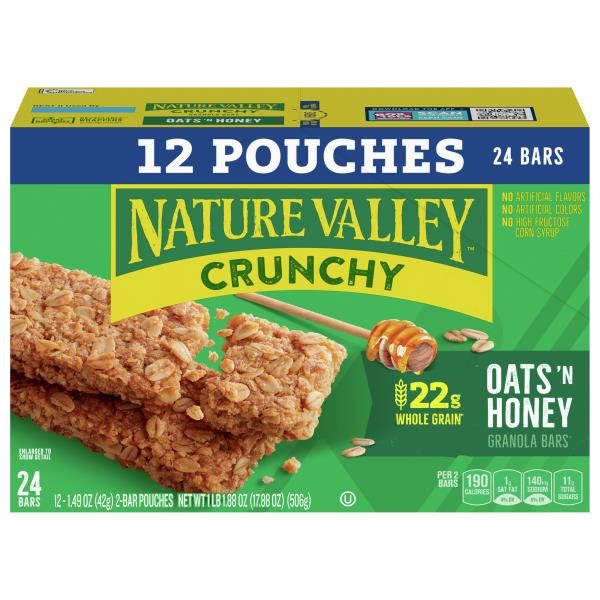 Nature Valley Granola Bars, Oats 'n Honey, Crunchy | Publix Super Markets