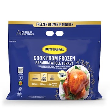 Butterball Cook from Frozen Premium Whole Turkey
