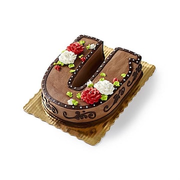 Horseshoe 1/4 Sheet Cut Out Cake
