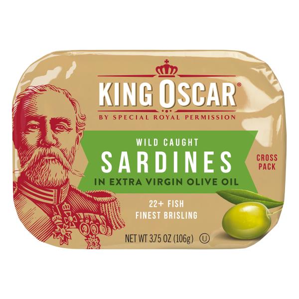 King Oscar Sardines 2Layer in Extra Virgin Olive Oil Cross Pack
