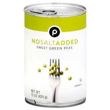 Publix Green Peas, No Salt Added, Sweet