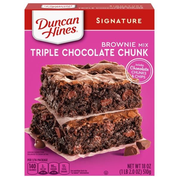 Duncan Hines Signature Brownie Mix, Triple Chocolate Chunk Publix Super Markets
