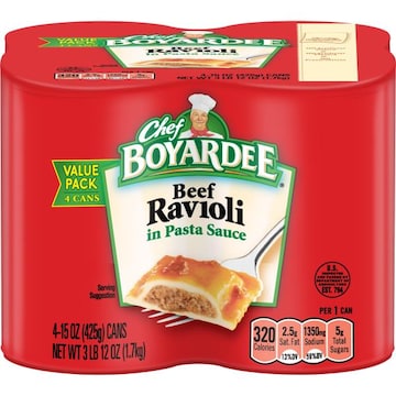 Chef Boyardee Beef Ravioli, Value Pack