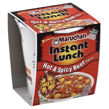 Maruchan Instant Lunch Ramen Noodle Soup, Hot & Spicy Beef Flavor