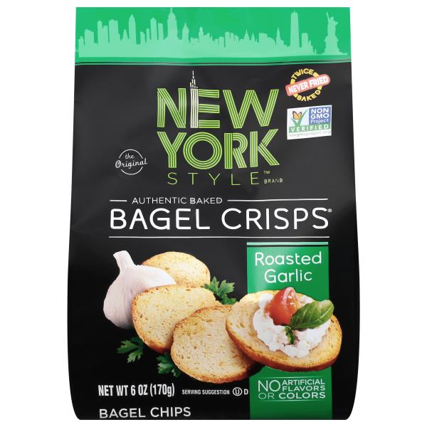 New York Style Bagel Crisps, Roasted Garlic Publix Super Markets