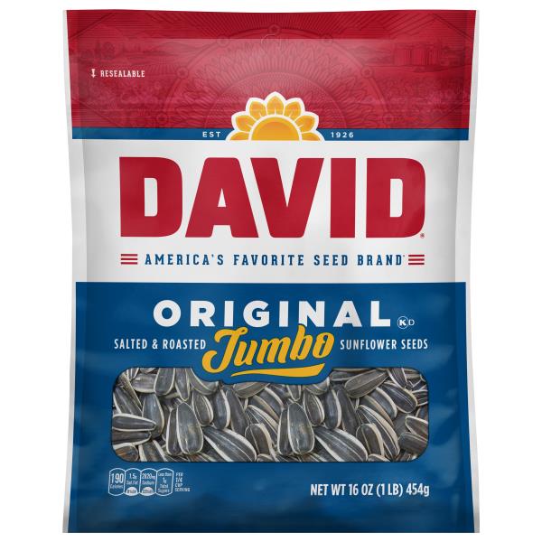 David Sunflower Seeds, Salted & Roasted, Original, Jumbo Publix Super