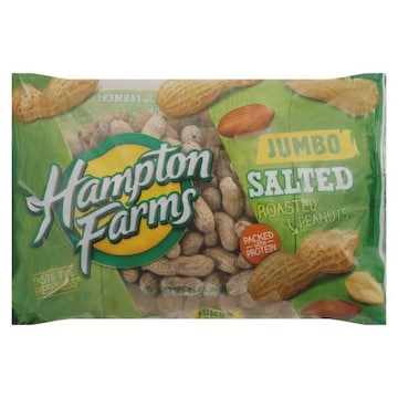 Hampton Farms Peanuts, Salted, Roasted, Jumbo