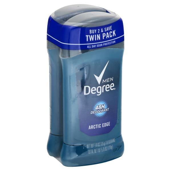 Degree Deodorant, 48H, Men, Arctic Edge, Twin Pack Publix Super Markets