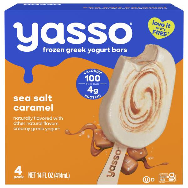 Yasso Yogurt Bars, Sea Salt Caramel, Greek | Publix Super Markets