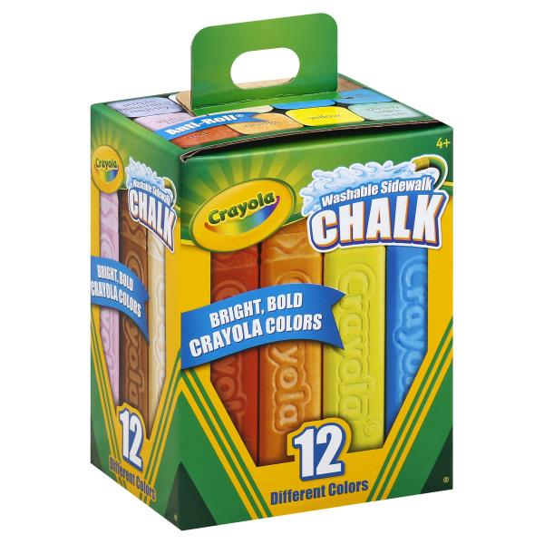 Crayola Sidewalk Chalk, Washable, 12 Colors | Publix Super Markets