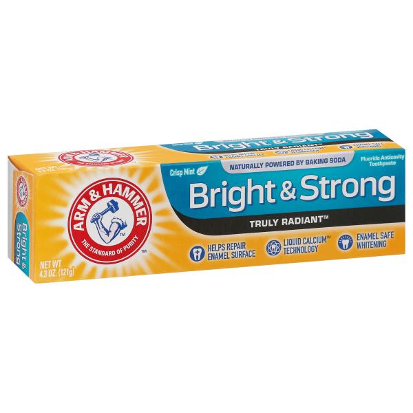 Arm & Hammer Truly Radiant Toothpaste, Fluoride Anticavity, Crisp Mint, Bright & Strong Publix