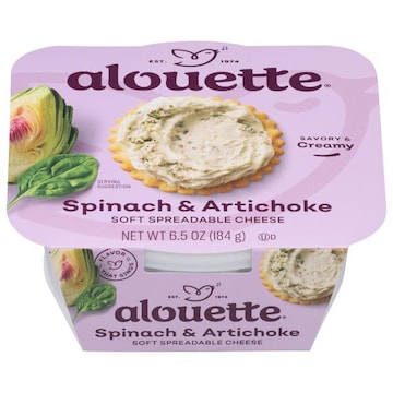 Alouette Cheese, Spinach & Artichoke, Soft Spreadable