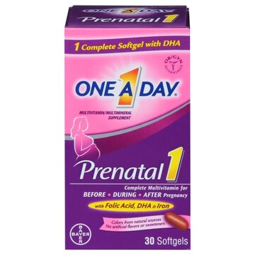 One A Day Multivitamin, Prenatal 1, Softgels