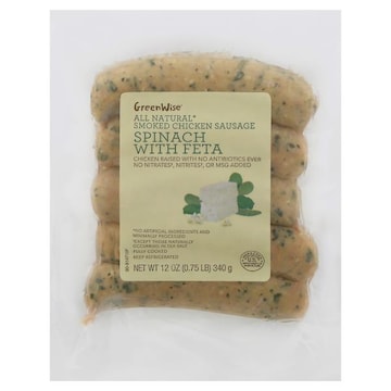 GreenWise All Natural Smoked Chicken Sausage, Spinach and Feta