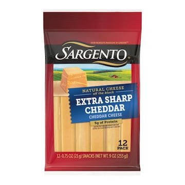 Sargento Sargento® Extra Sharp Natural Cheddar Cheese Snack Sticks, 12-Count