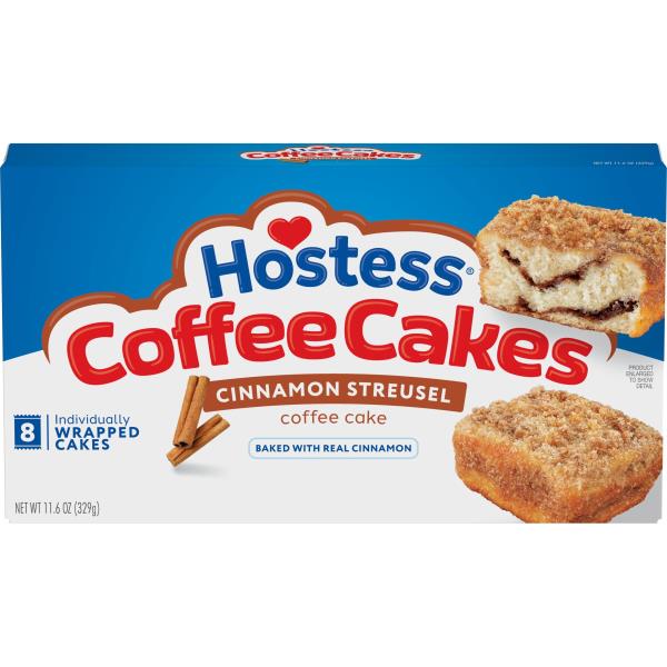 Hostess Coffee Cakes Cinnamon Streusel Snack Cakes, 11.6 Oz. Box