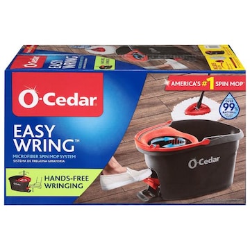 O-Cedar Easywring Spin Mop & Bucket System, Microfiber