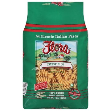 Flora Pasta, Authentic Italian, Twist N. 34, 100% Durum Wheat Semolina