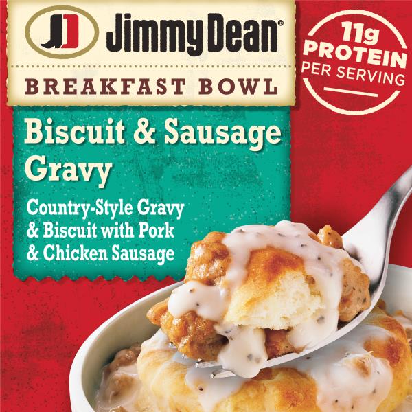 Jimmy Dean Breakfast Bowl, Biscuit & Sausage Gravy, Frozen, 9 oz Bowl