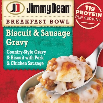 Jimmy Dean Breakfast Bowl, Biscuit & Sausage Gravy, Frozen, Bowl