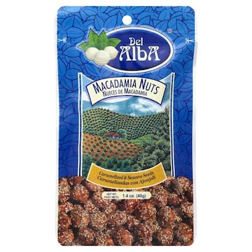 Del Alba Macadamia Nuts, Caramelized & Sesame Seeds